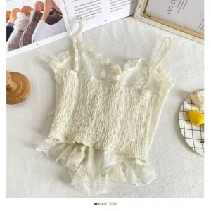 Back design of fishbone camisole top