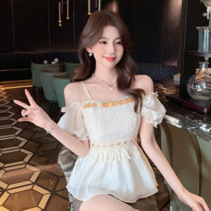 French Style Retro Ethnic Tassel Sequin Top