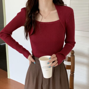 French Knit Pullover Top Slim Fit Wear in Bangladesh