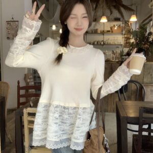 korean-sweet-lace-patchwork-top