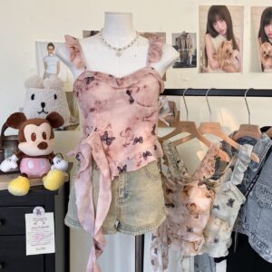 Korean Pure Desire Retro Camisole Top in Bangladesh