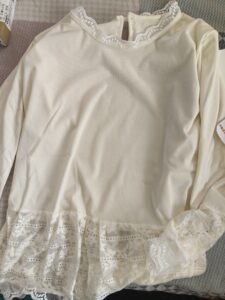 real picture of korean lace top