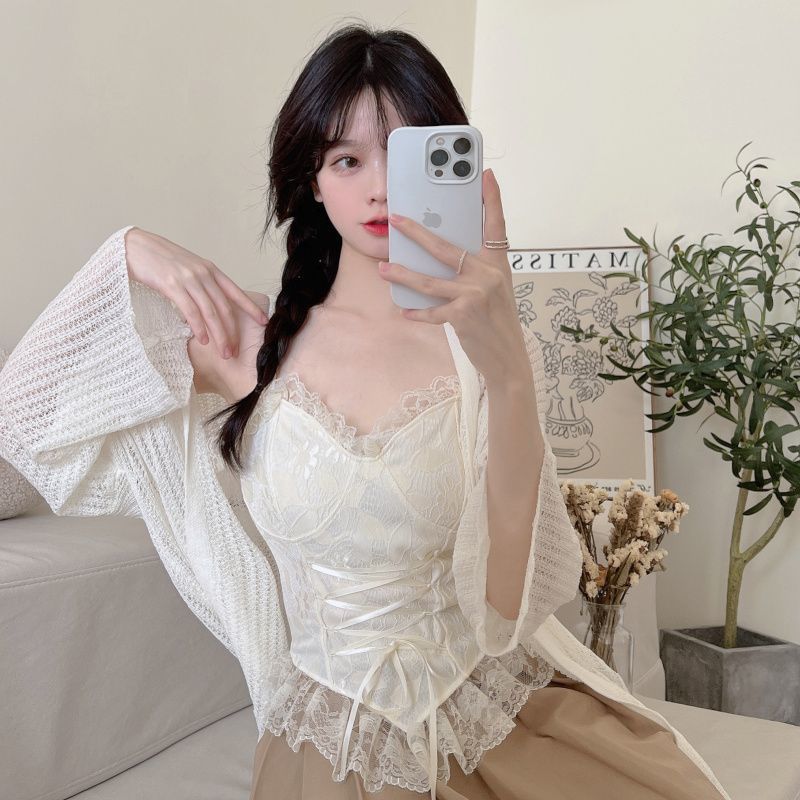 Sweet Chic Fishbone Camisole Top model