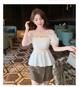 Pretty short tops for women korean dress for girls