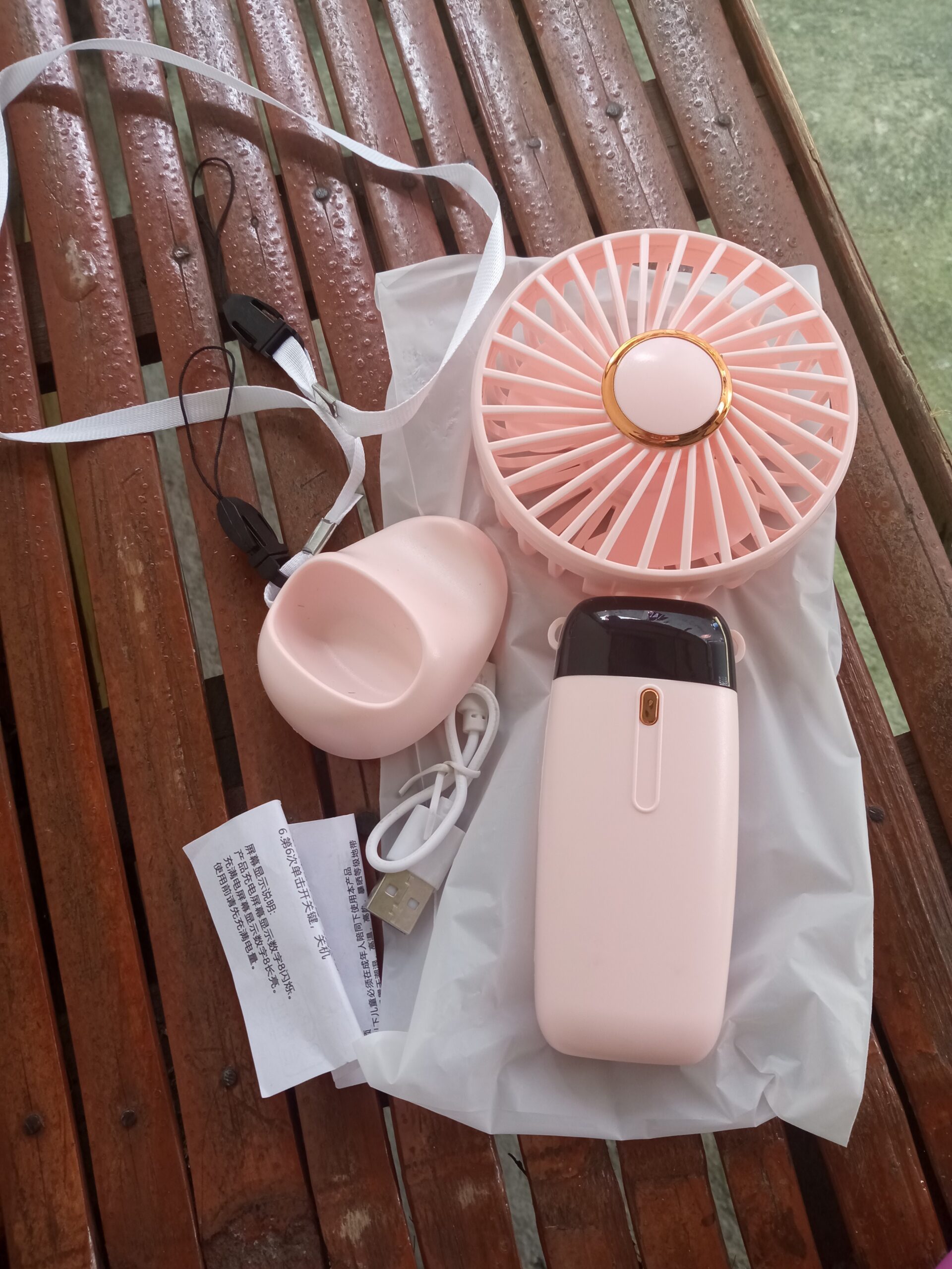 s5 mini portable handheld fan – rechargeable folding usb fan with digital display