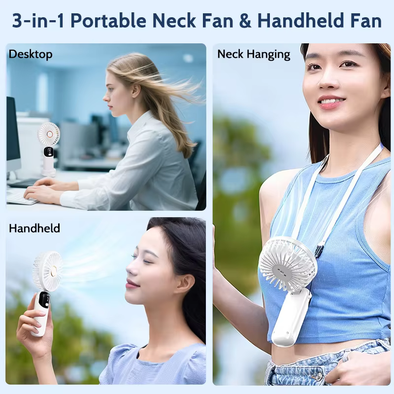 S5 portable usb fan for travel and office desk