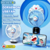 doraemon cartoon usb fan – mini portable folding handheld rechargeable fan