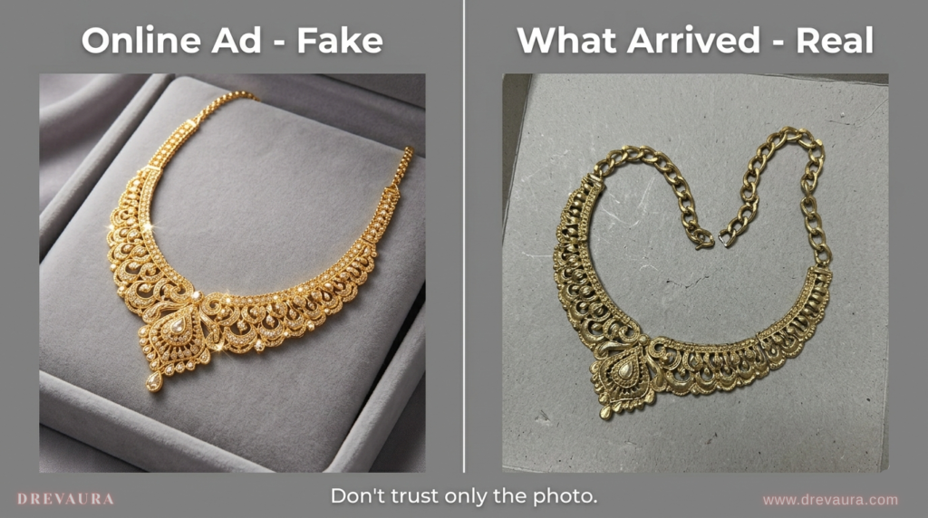 fake vs real product online shopping scam Bangladesh drevaura